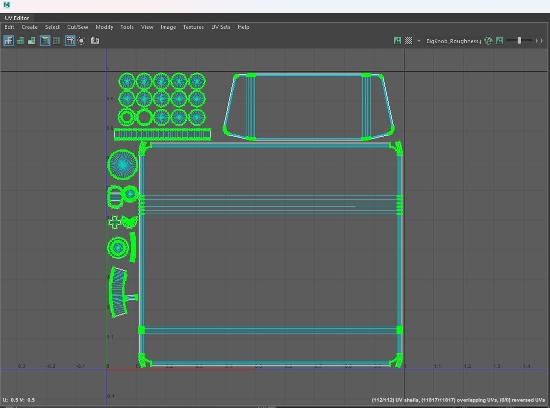 Mackie Big Knob Studio Plus Monitor Controller Low-poly 3D model_12