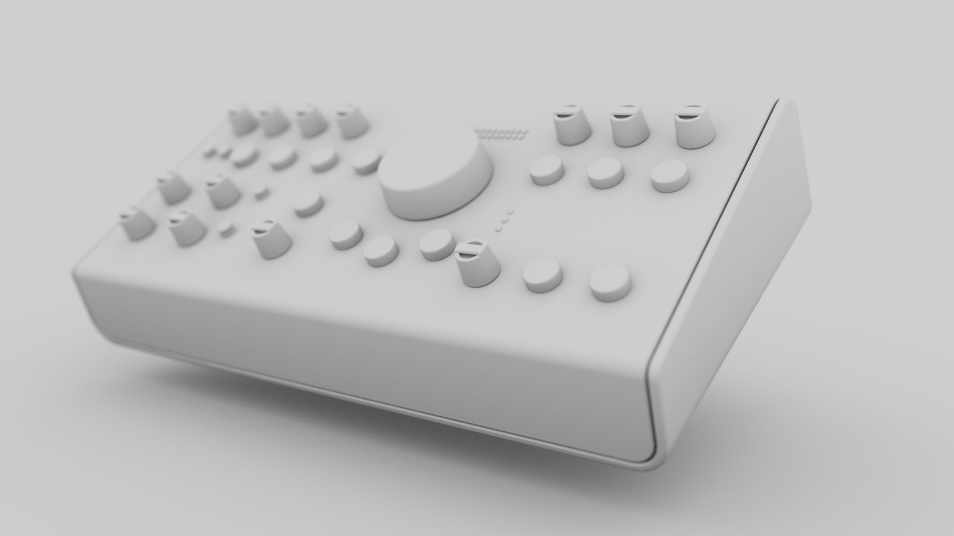 Mackie Big Knob Studio Plus Monitor Controller Low-poly 3D model_5