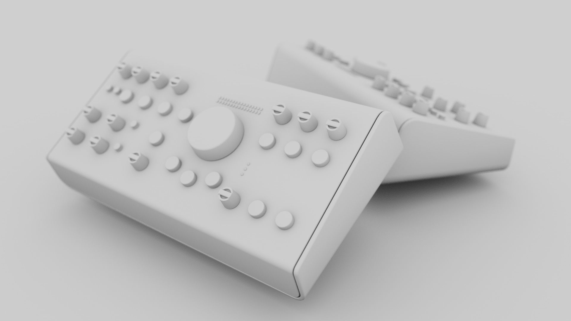 Mackie Big Knob Studio Plus Monitor Controller Low-poly 3D model_6