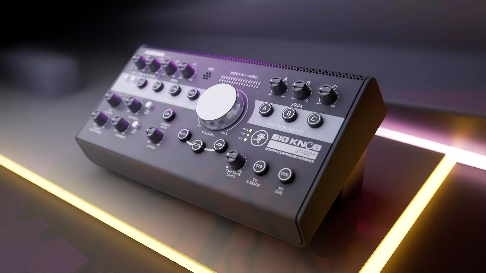 Mackie Big Knob Studio Plus Monitor Controller Low-poly 3D model_0