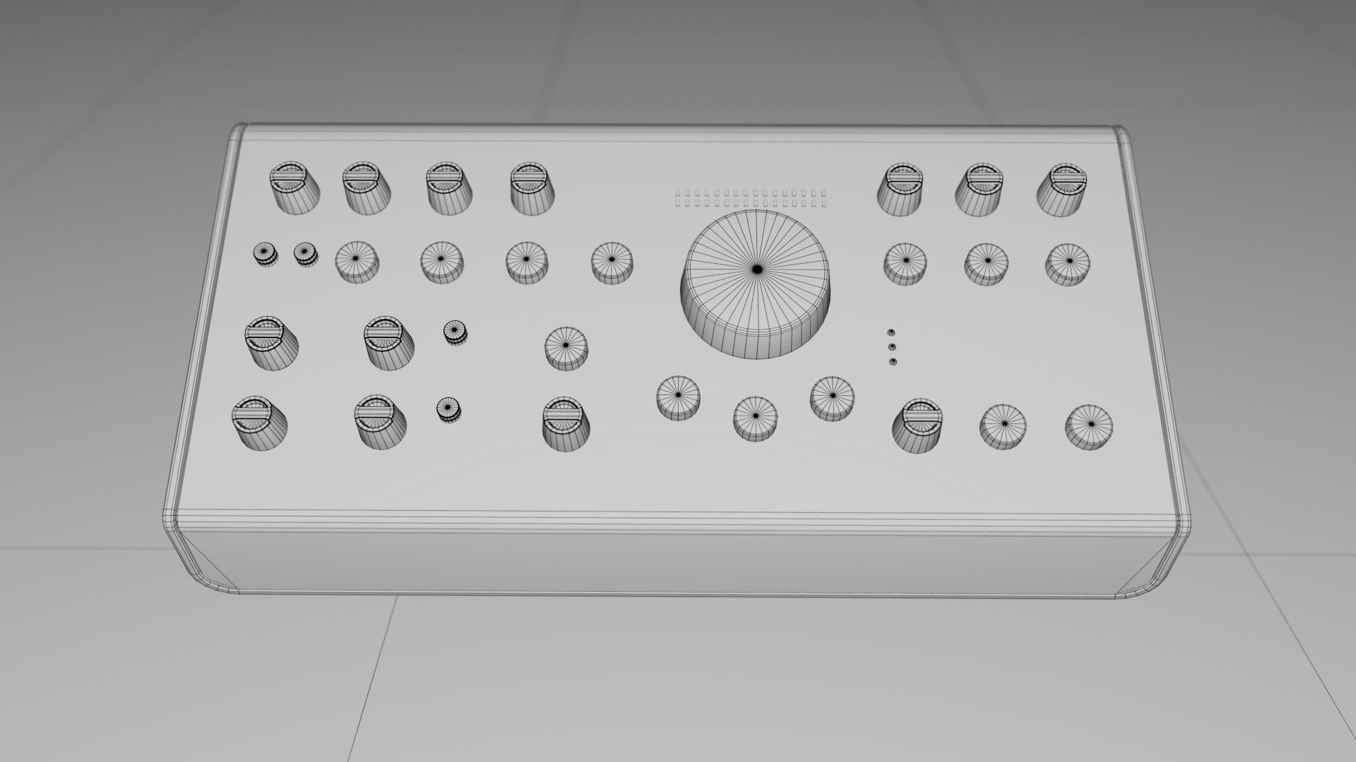 Mackie Big Knob Studio Plus Monitor Controller Low-poly 3D model_8