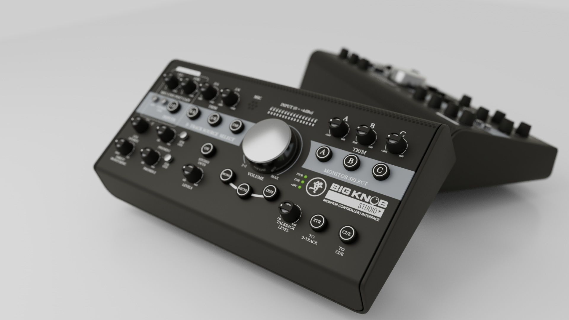 Mackie Big Knob Studio Plus Monitor Controller Low-poly 3D model_9