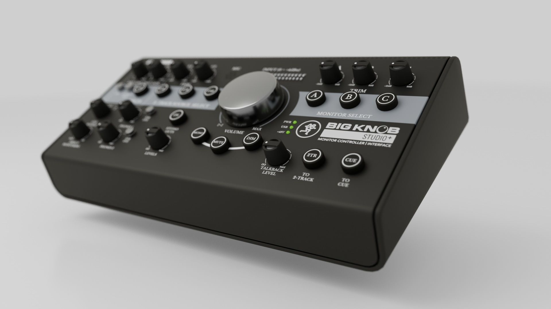 Mackie Big Knob Studio Plus Monitor Controller Low-poly 3D model_10
