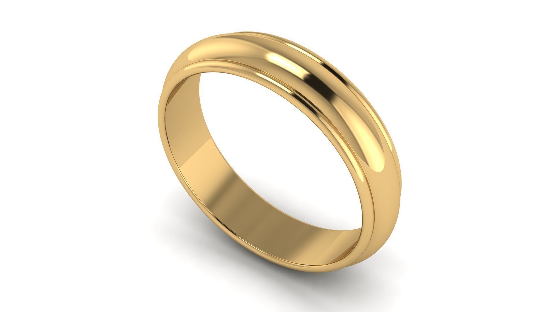 Half-Round Edge Wedding Band US SIZES Collection _43