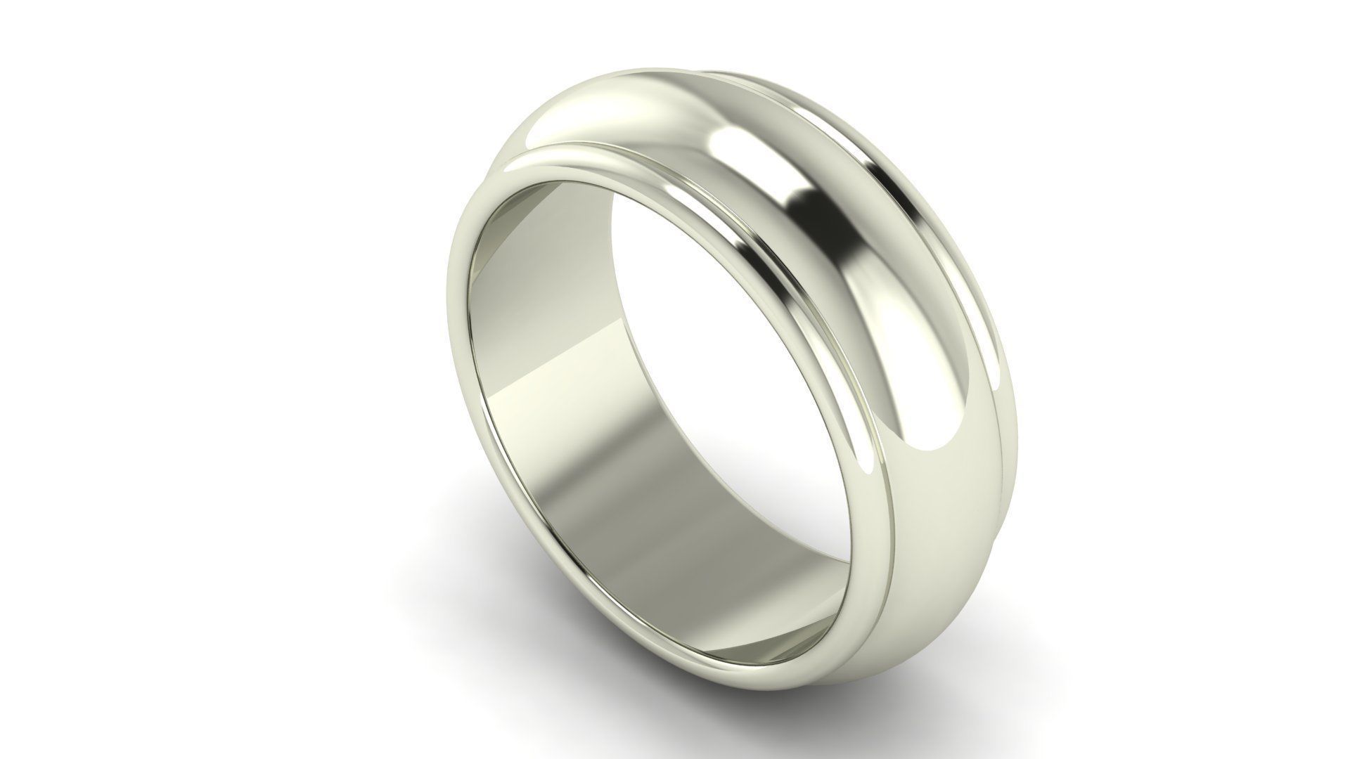 Half-Round Edge Wedding Band US SIZES Collection _96