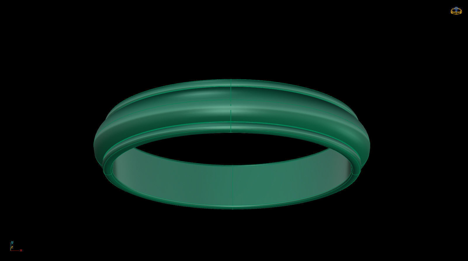 Half-Round Edge Wedding Band US SIZES Collection _35