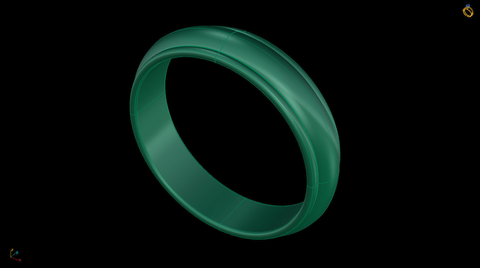 Half-Round Edge Wedding Band US SIZES Collection _47