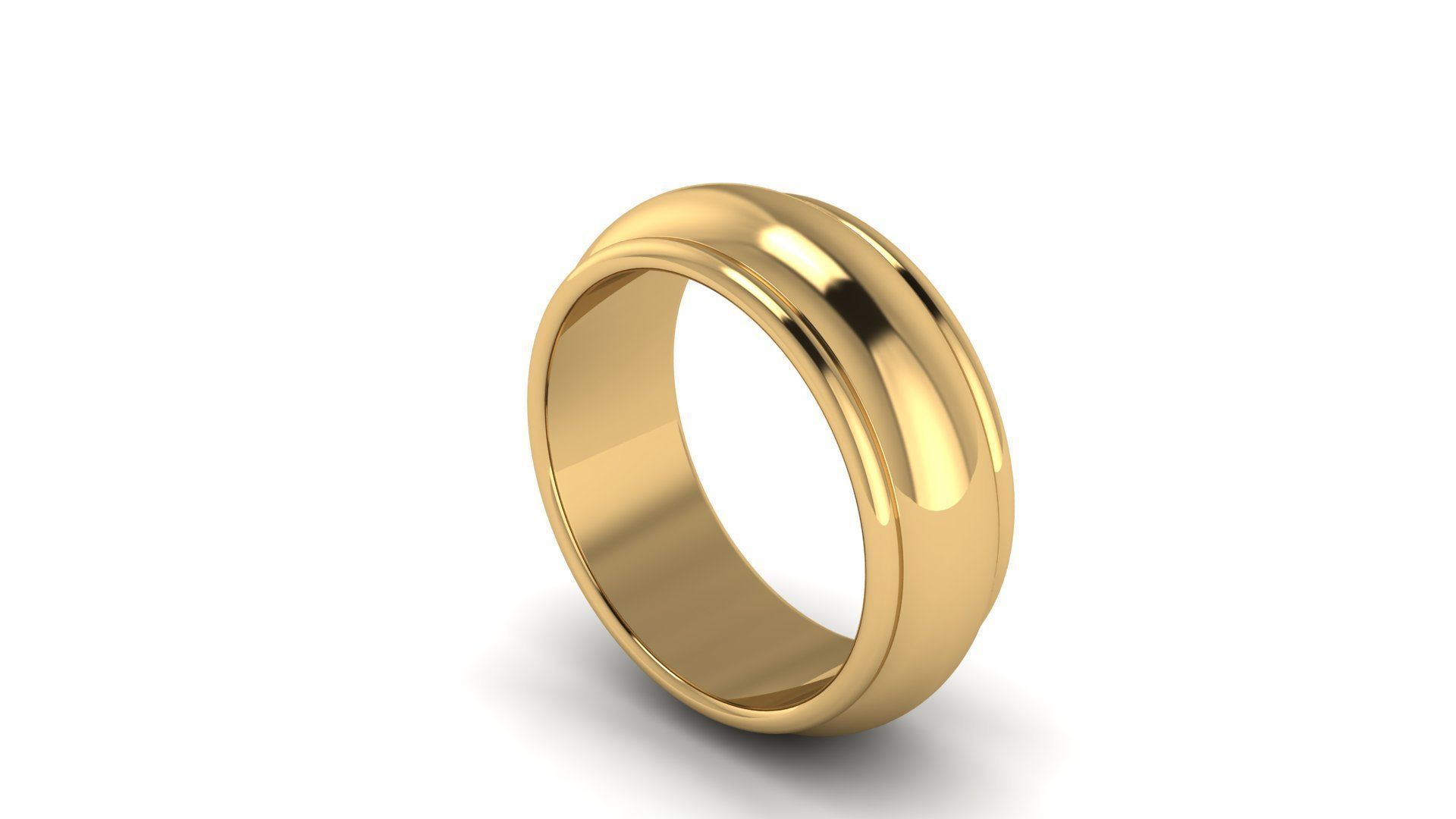 Half-Round Edge Wedding Band US SIZES Collection _93