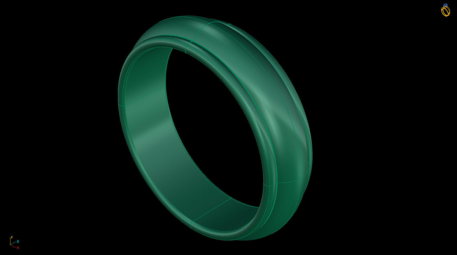 Half-Round Edge Wedding Band US SIZES Collection _67