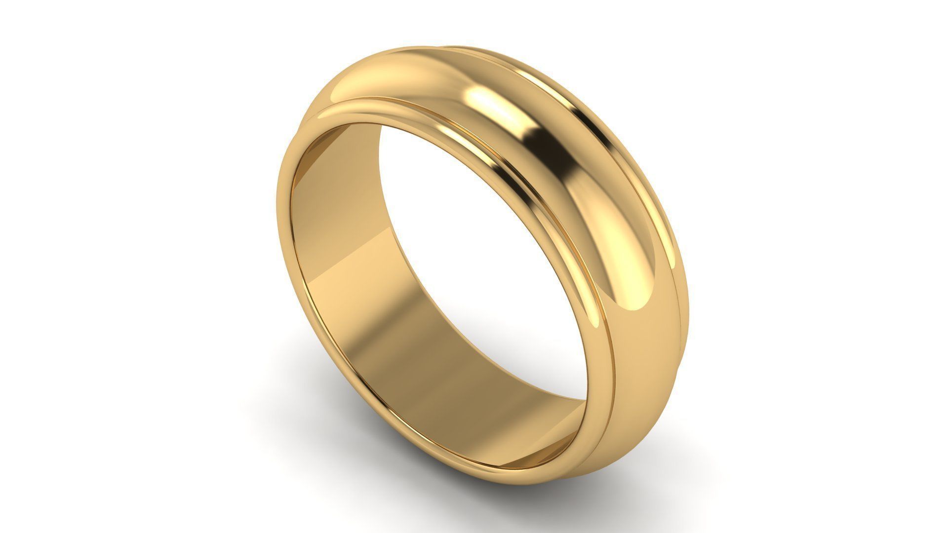 Half-Round Edge Wedding Band US SIZES Collection _80