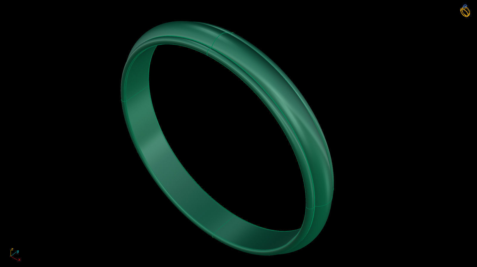 Half-Round Edge Wedding Band US SIZES Collection _13