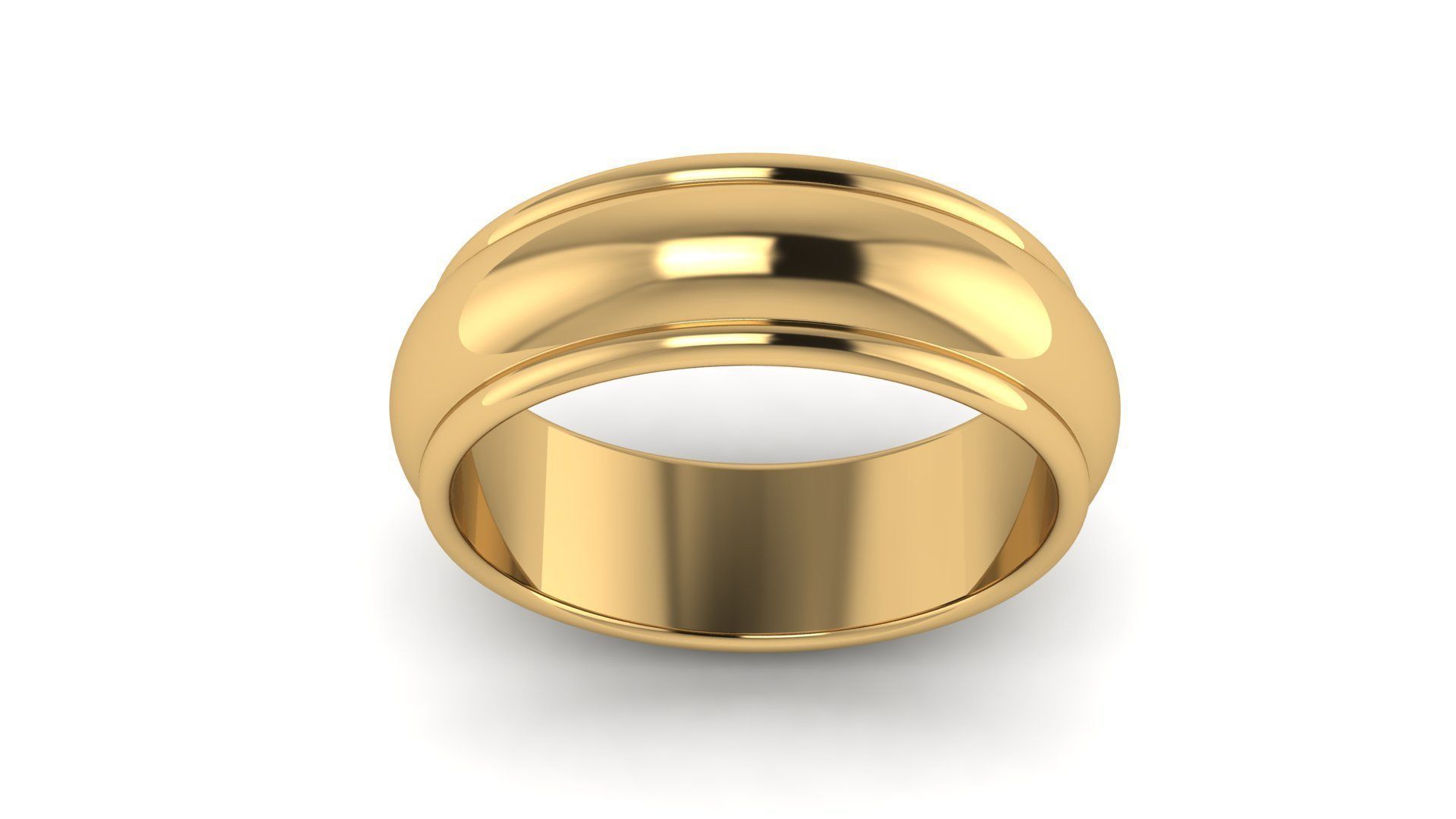 Half-Round Edge Wedding Band US SIZES Collection _88