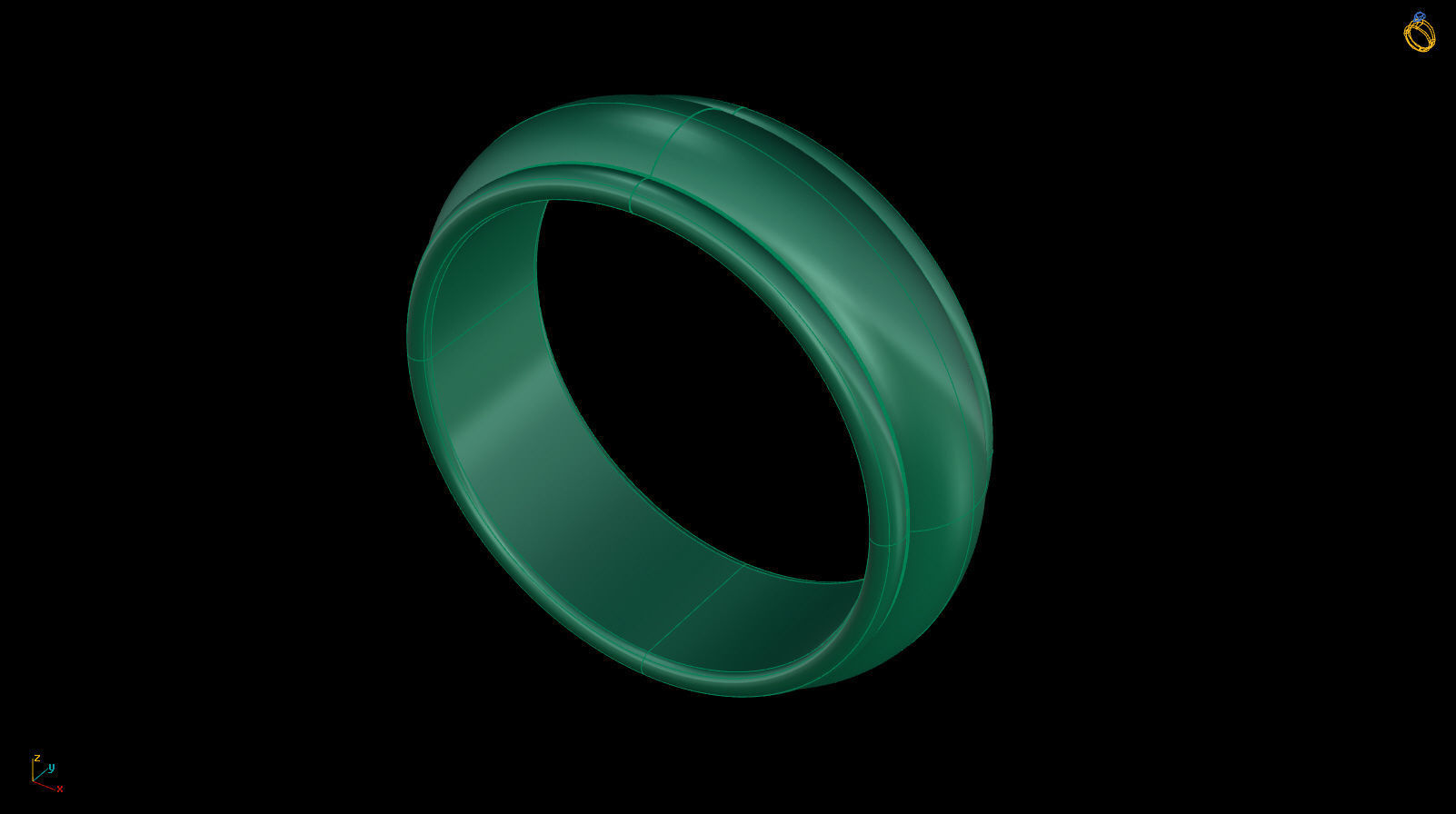 Half-Round Edge Wedding Band US SIZES Collection _82