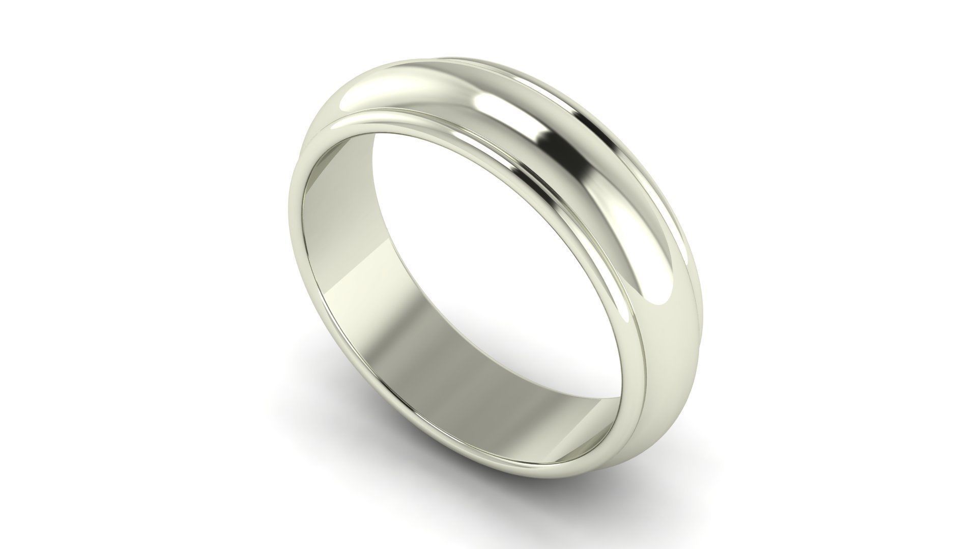Half-Round Edge Wedding Band US SIZES Collection _59