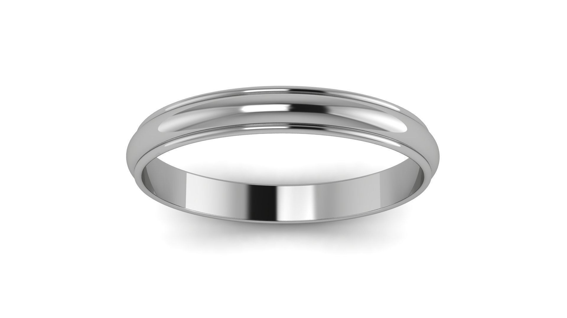 Half-Round Edge Wedding Band US SIZES Collection _11