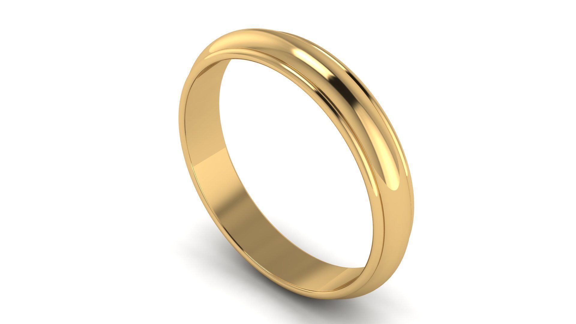 Half-Round Edge Wedding Band US SIZES Collection _25