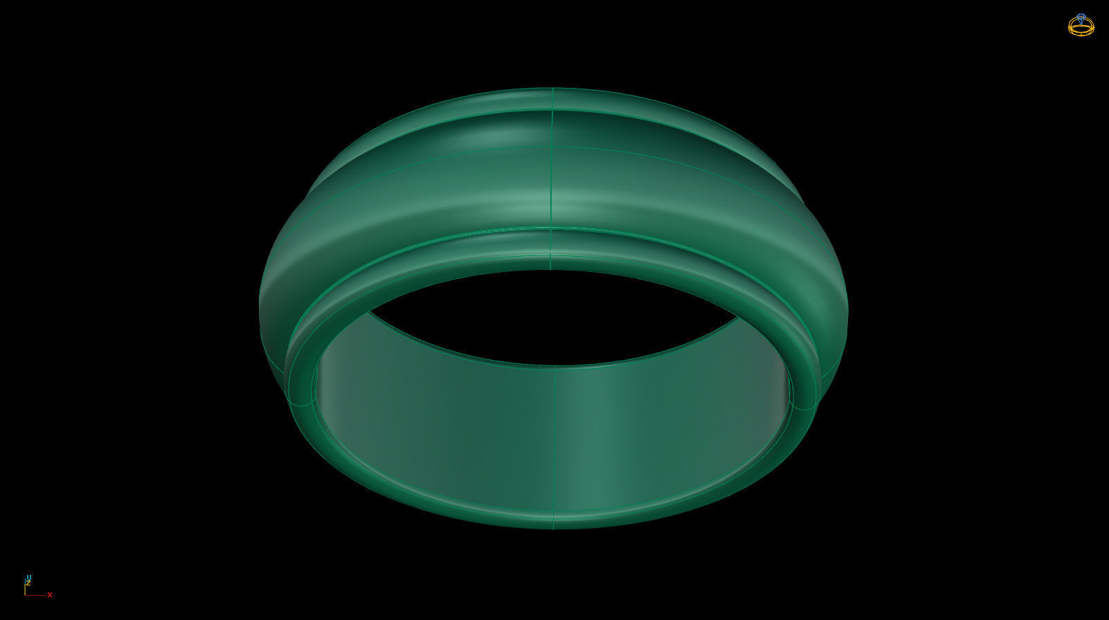 Half-Round Edge Wedding Band US SIZES Collection _104