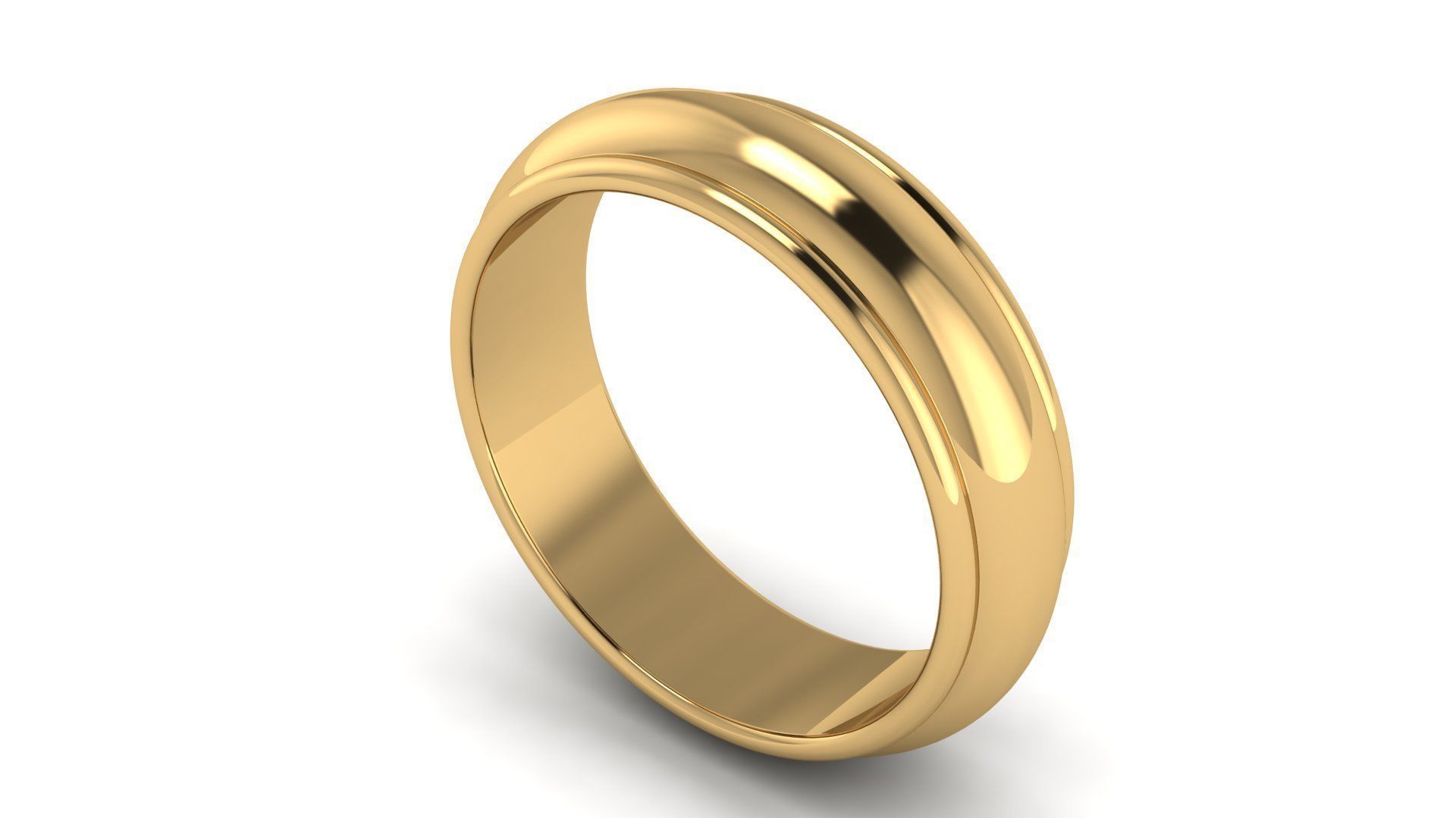 Half-Round Edge Wedding Band US SIZES Collection _60