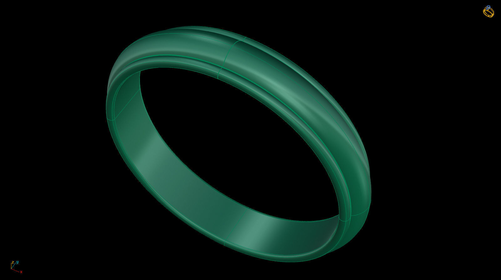 Half-Round Edge Wedding Band US SIZES Collection _33