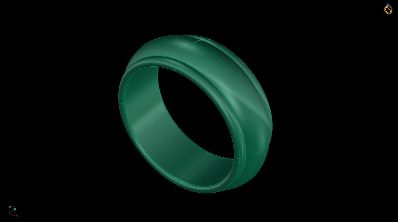 Half-Round Edge Wedding Band US SIZES Collection _100