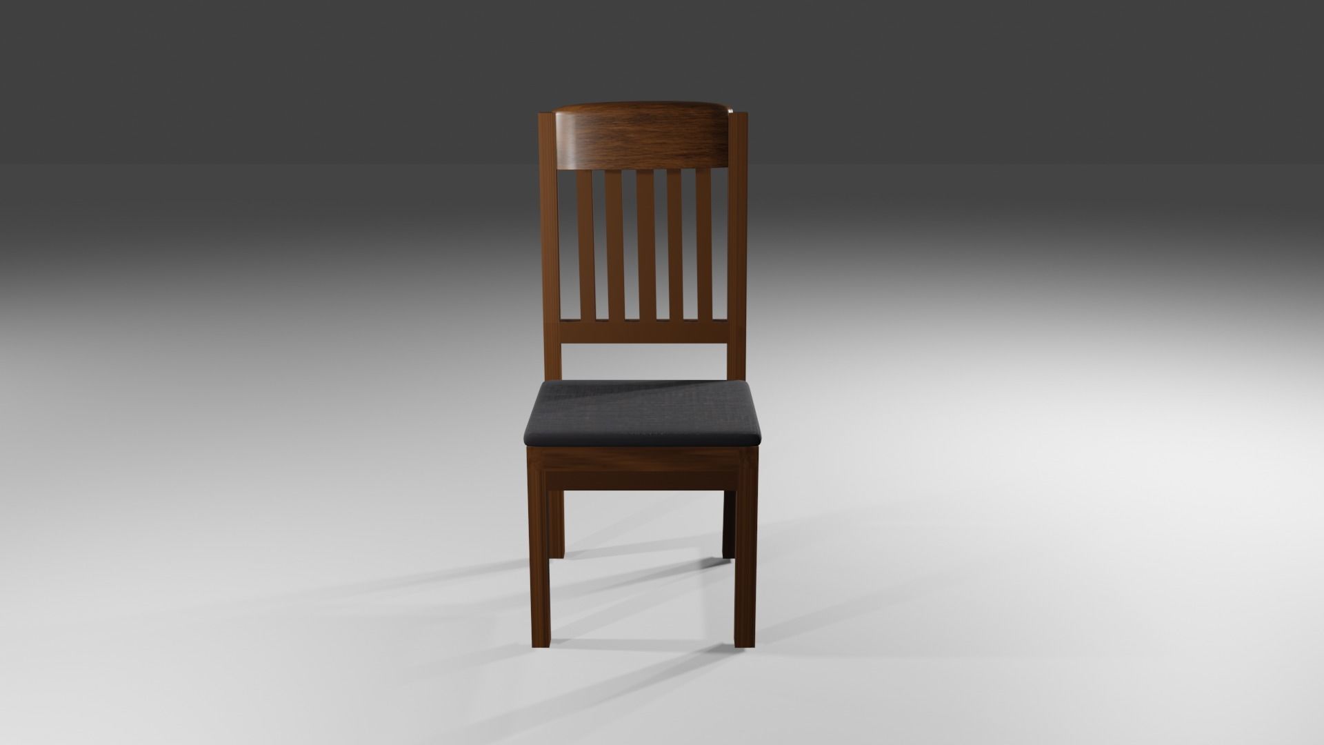 Covered table with chairs Low-poly 3D model_5