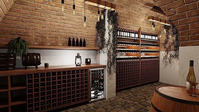 Wine cellar Austria 3D model