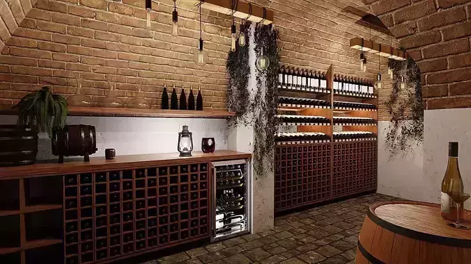 Wine cellar Austria 3D model