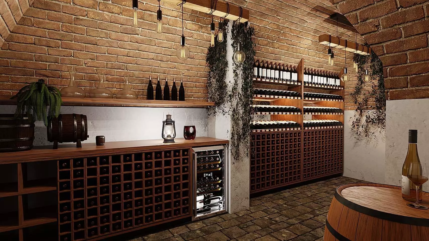 Wine cellar Austria 3D model_0