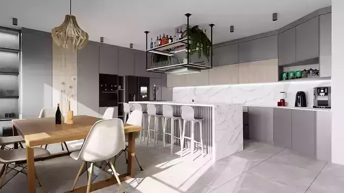 Big Modern Stile Kitchen