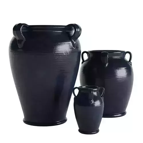Emery Handcrafted Ceramic Vases 3D model