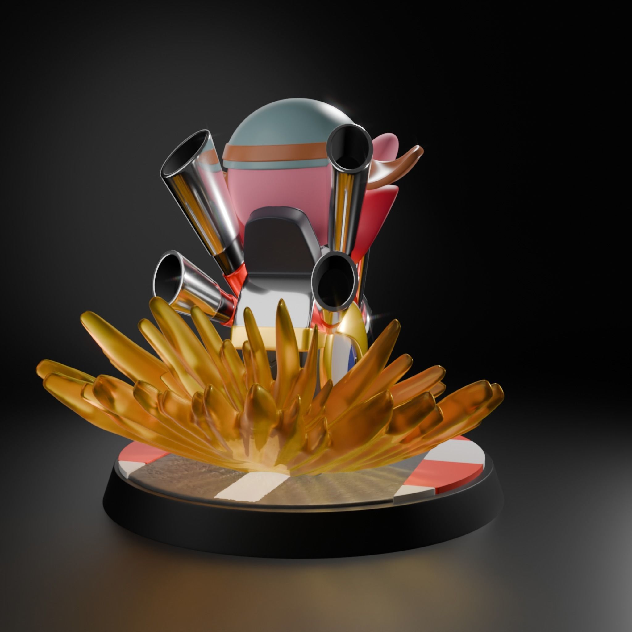 Kirby and Wheelie 3D print model_2