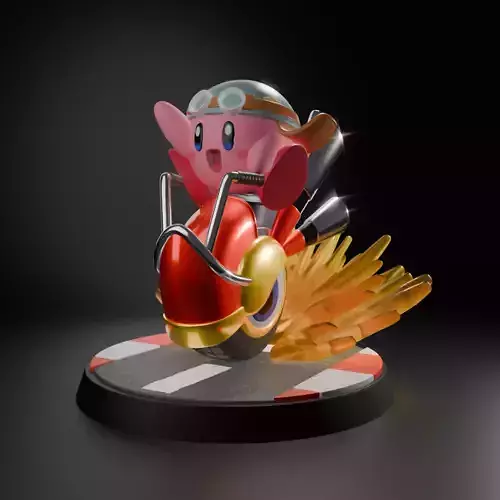 Kirby and Wheelie 3D print model