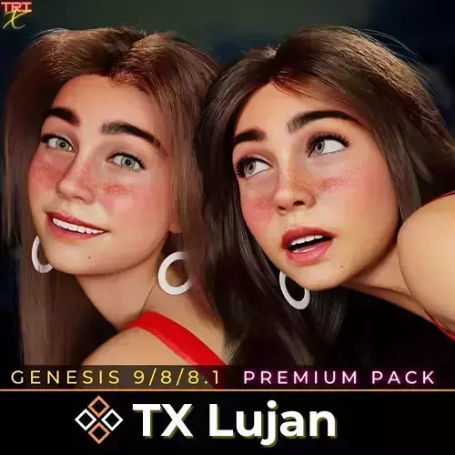 TX Lujan Premium Pack for G9 G8 G8-1 Low-poly 3D model