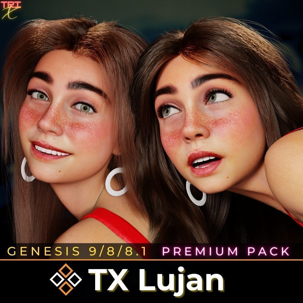 TX Lujan Premium Pack for G9 G8 G8-1 Low-poly 3D model_0