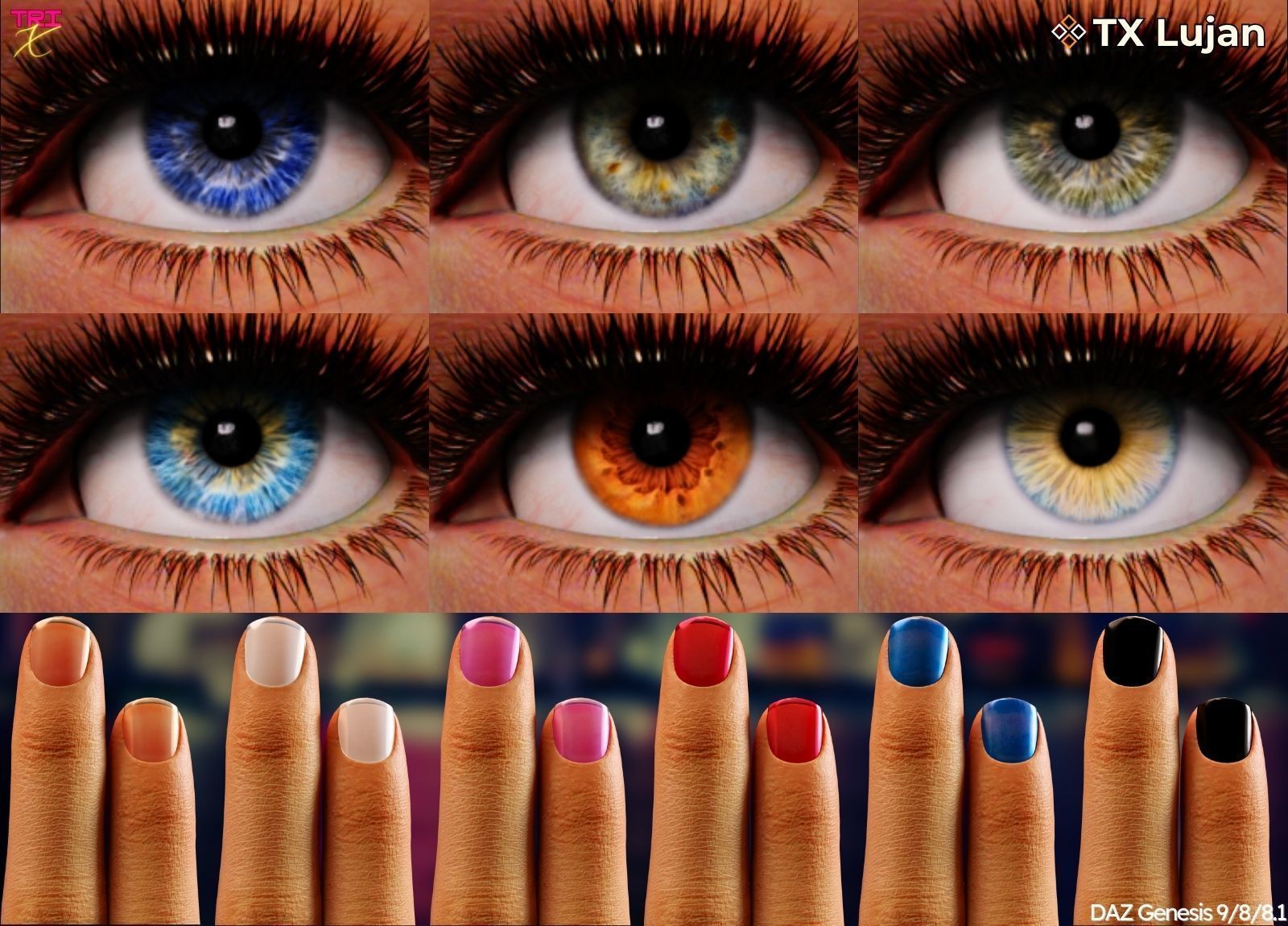 TX Lujan Premium Pack for G9 G8 G8-1 Low-poly 3D model_10