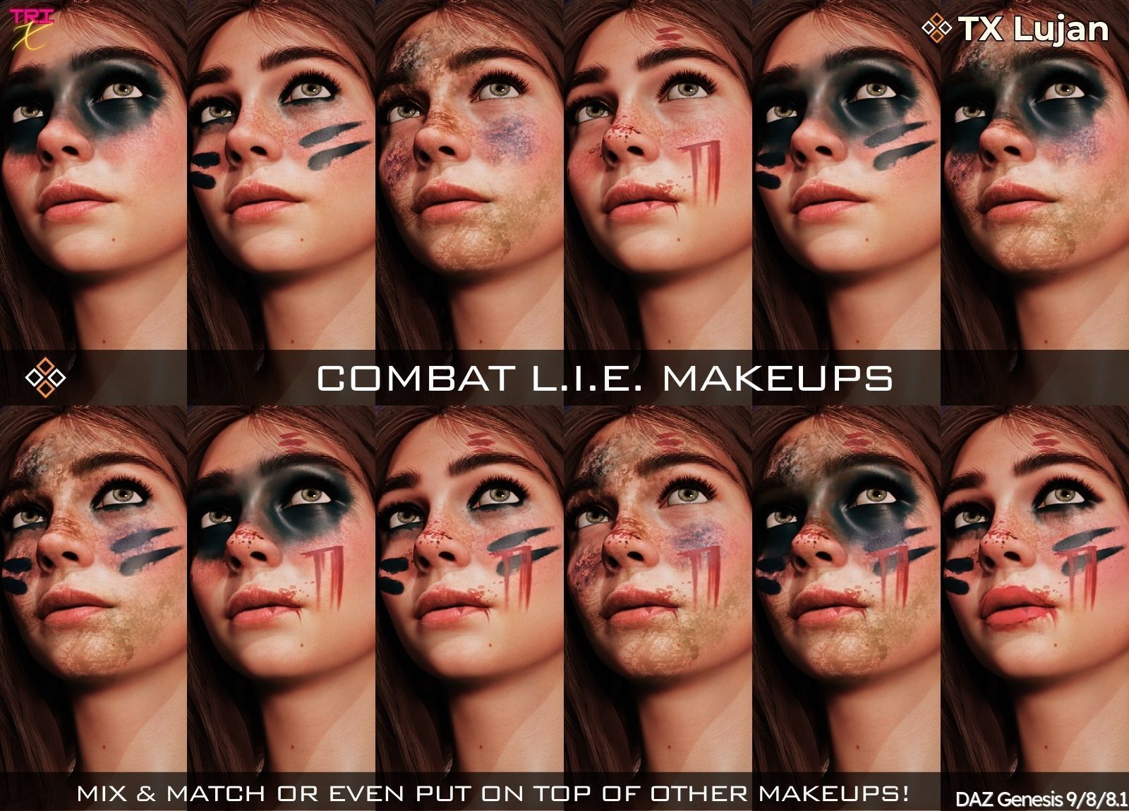 TX Lujan Premium Pack for G9 G8 G8-1 Low-poly 3D model_9