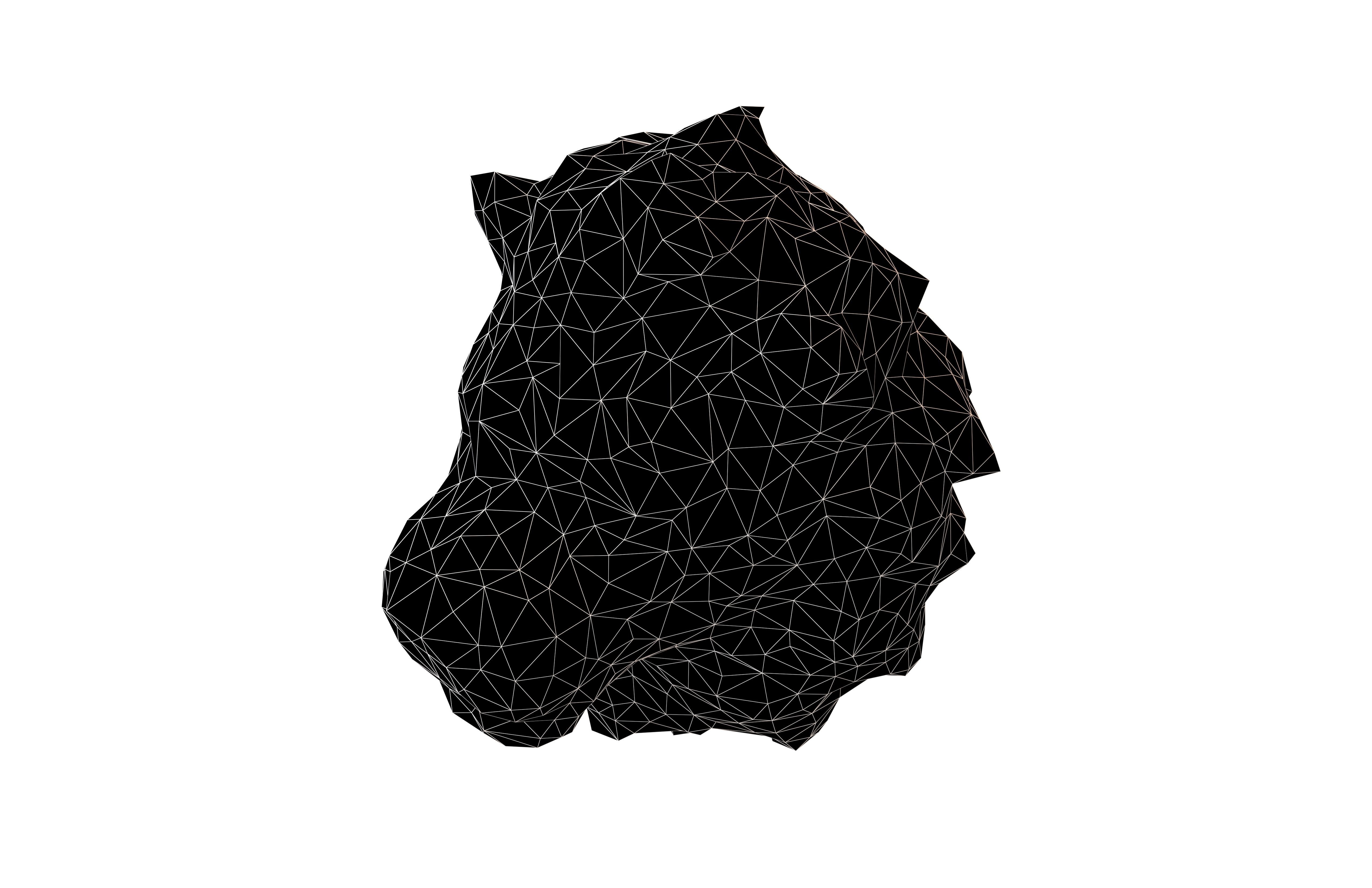 Styled Lion Head v1 001 Low-poly 3D model_6