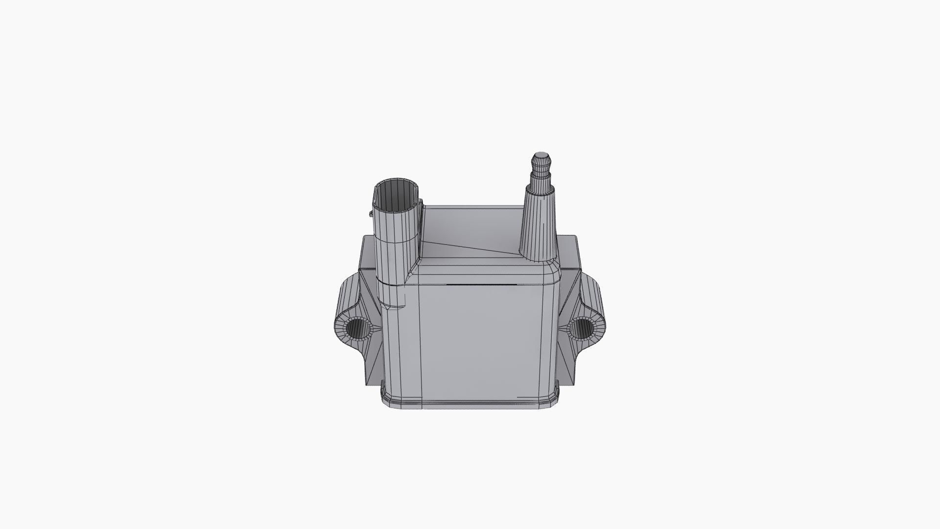 Fueltech CDI Racing Ignition Coil Low-poly 3D model_10