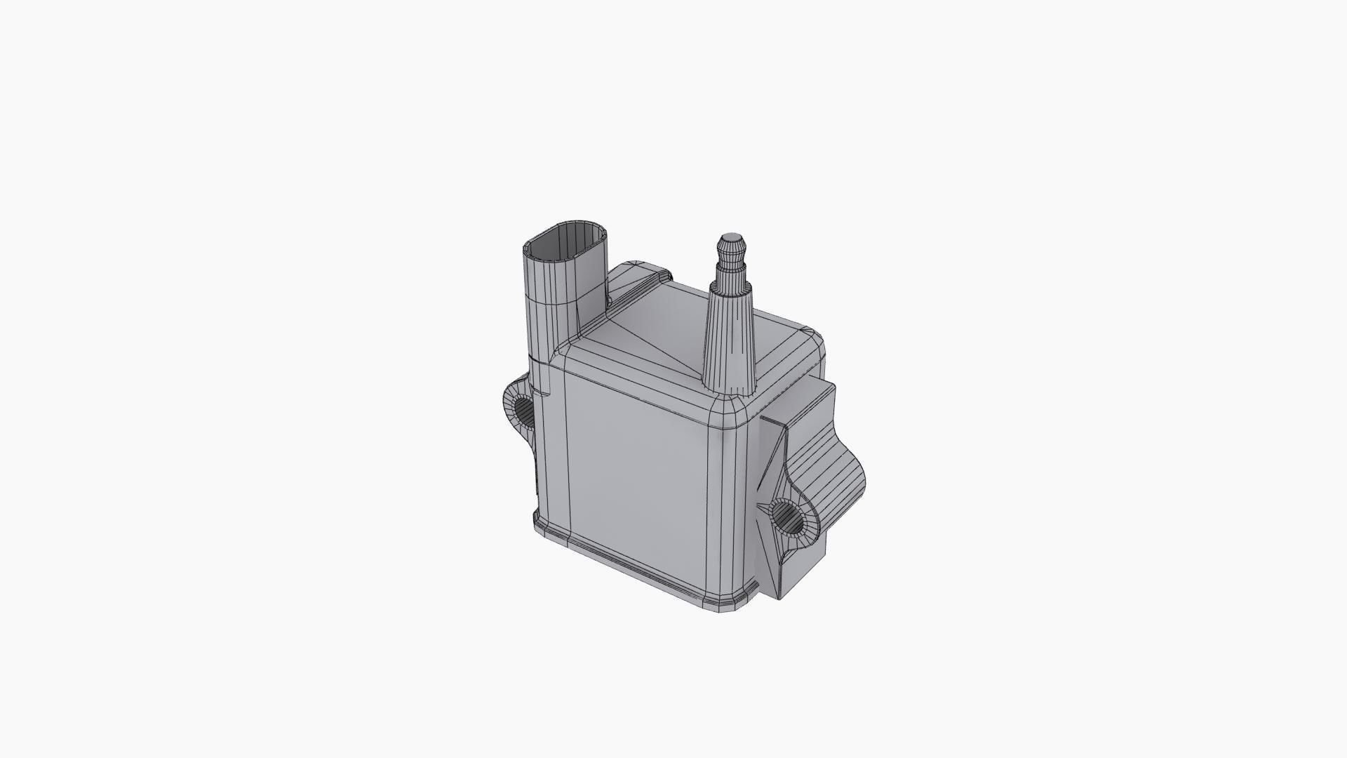 Fueltech CDI Racing Ignition Coil Low-poly 3D model_11