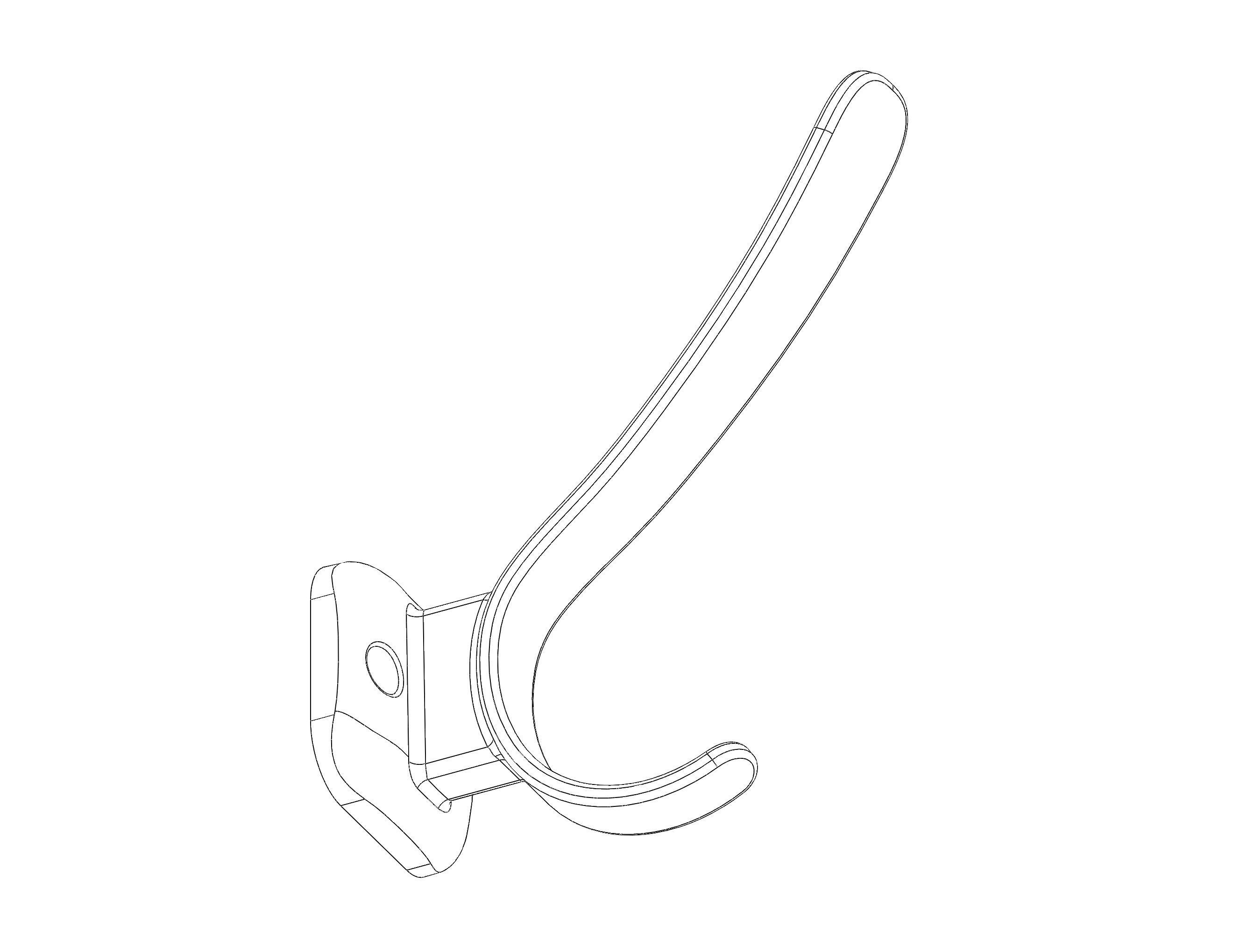 Plastic Towel Holder 3D print model_34