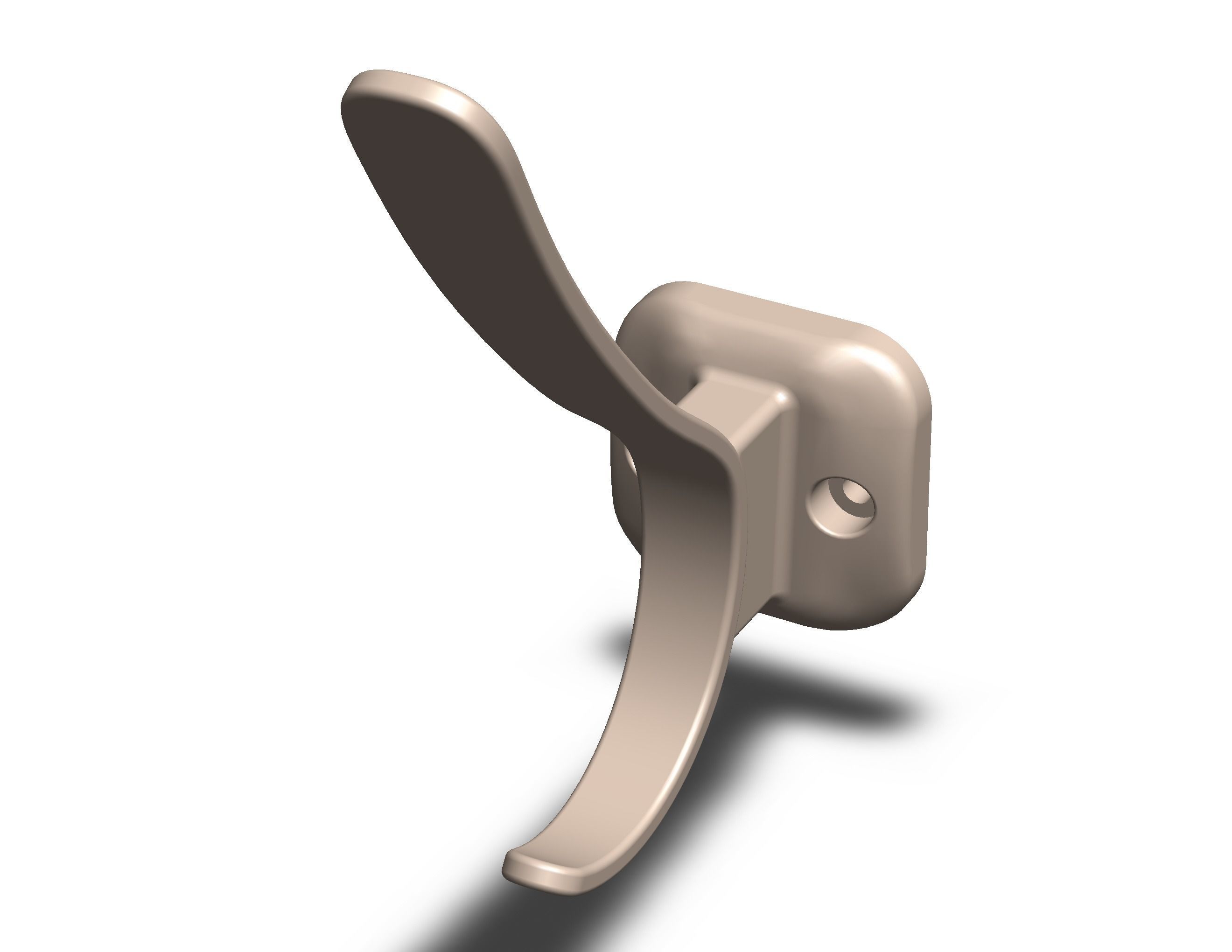 Plastic Towel Holder 3D print model_13