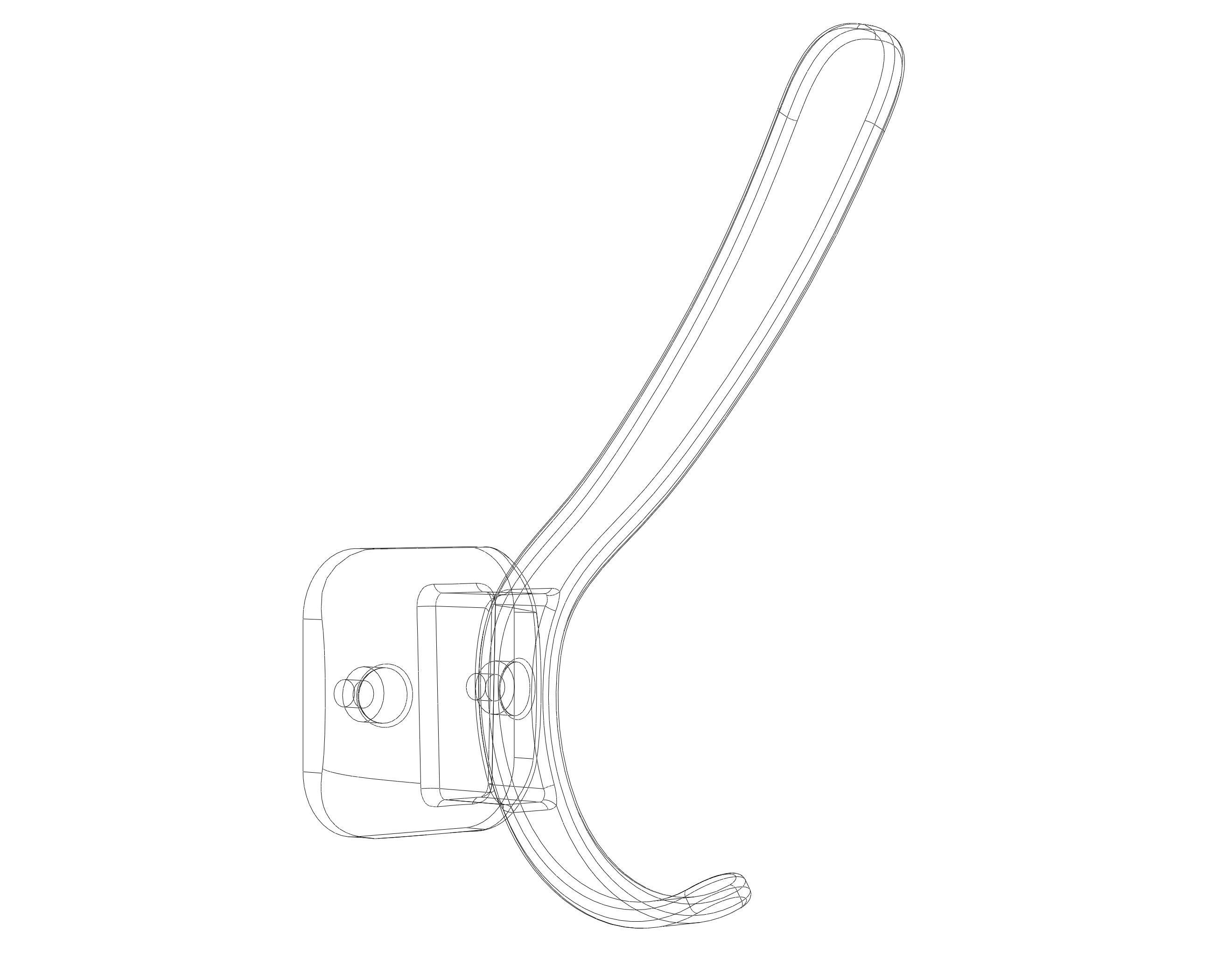 Plastic Towel Holder 3D print model_28