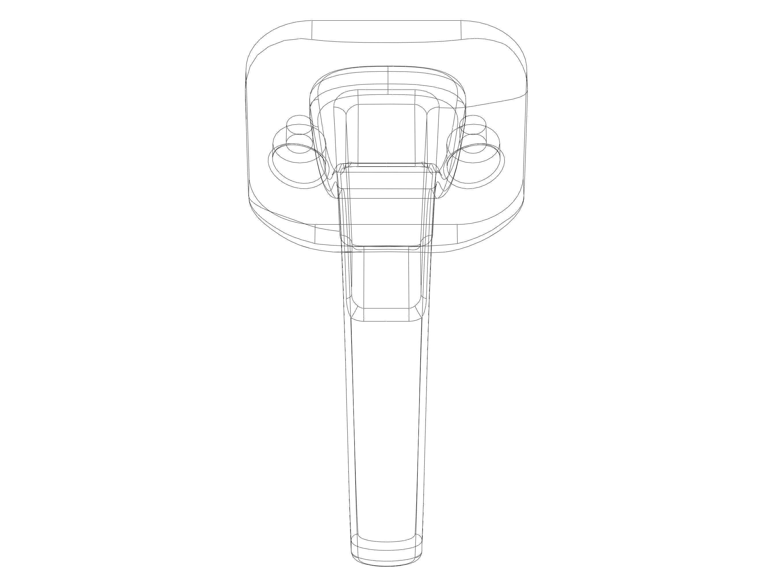Plastic Towel Holder 3D print model_20