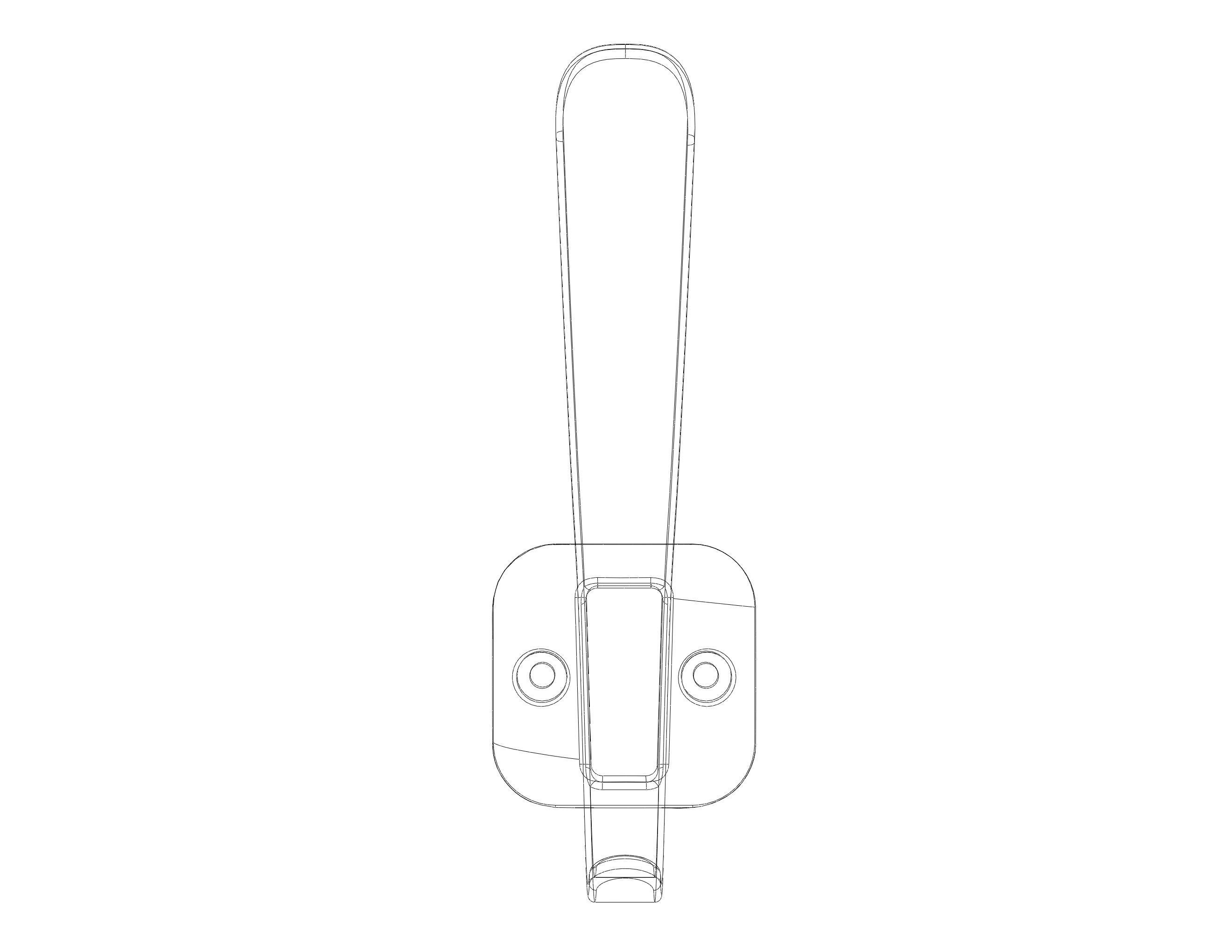 Plastic Towel Holder 3D print model_24