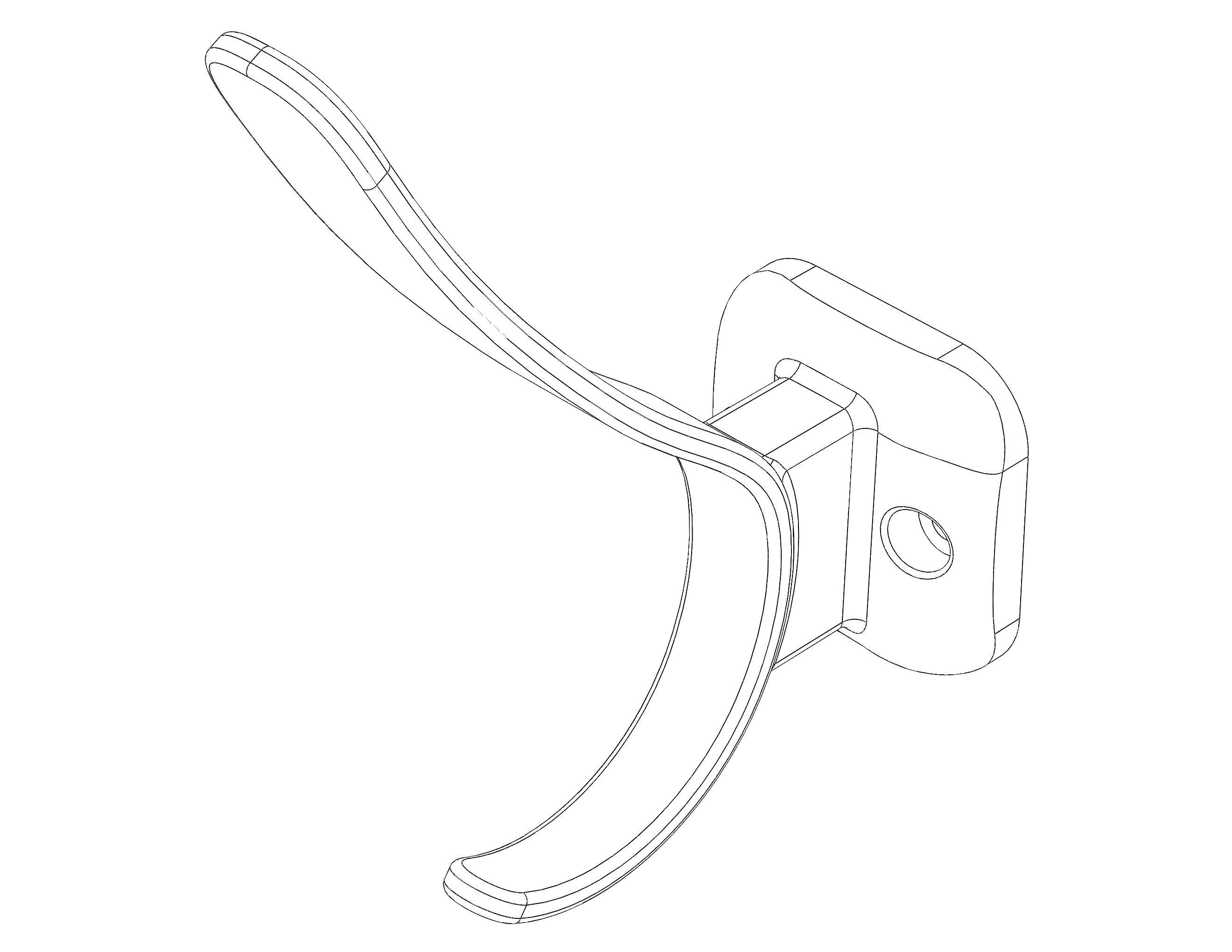 Plastic Towel Holder 3D print model_6