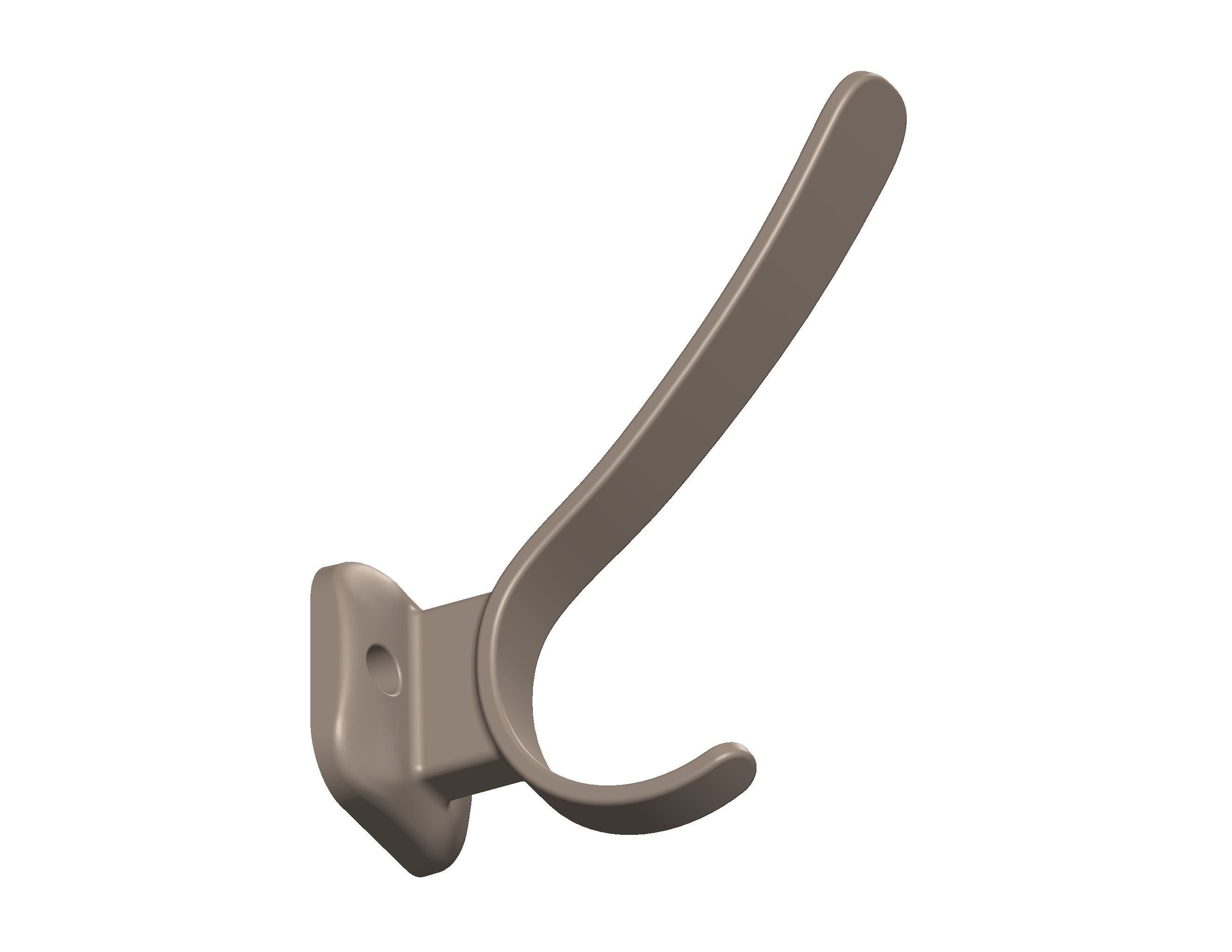 Plastic Towel Holder 3D print model_37