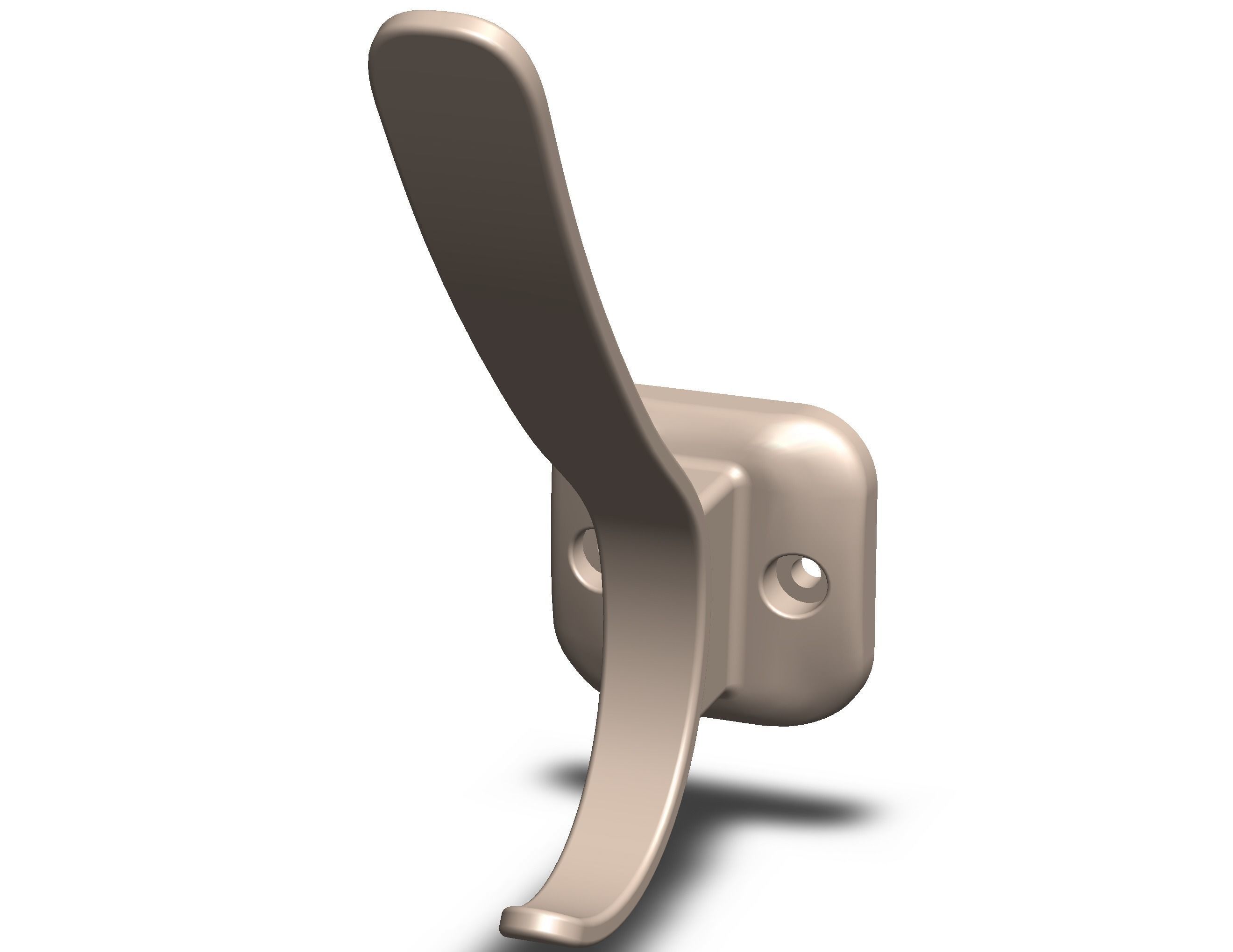 Plastic Towel Holder 3D print model_5