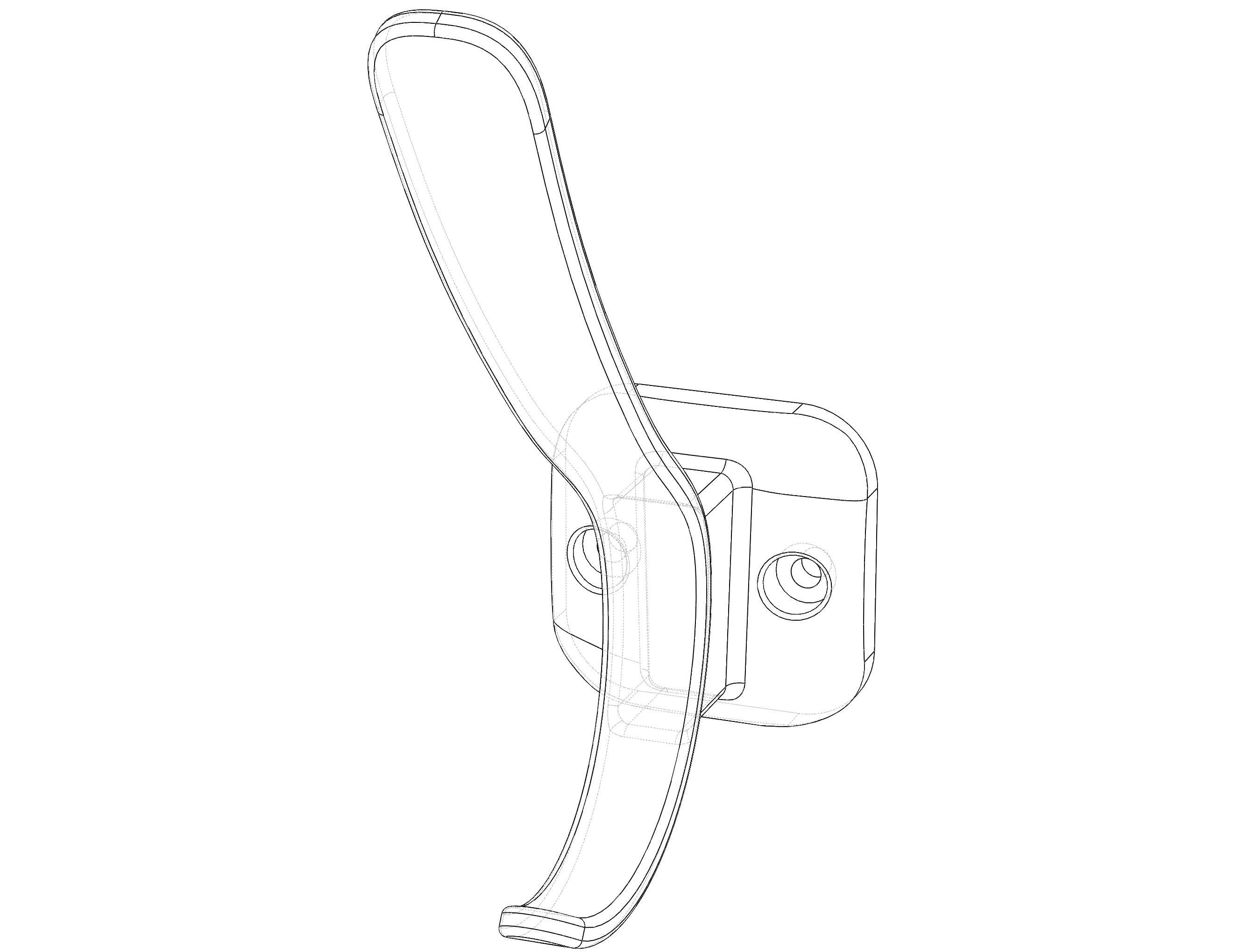 Plastic Towel Holder 3D print model_3