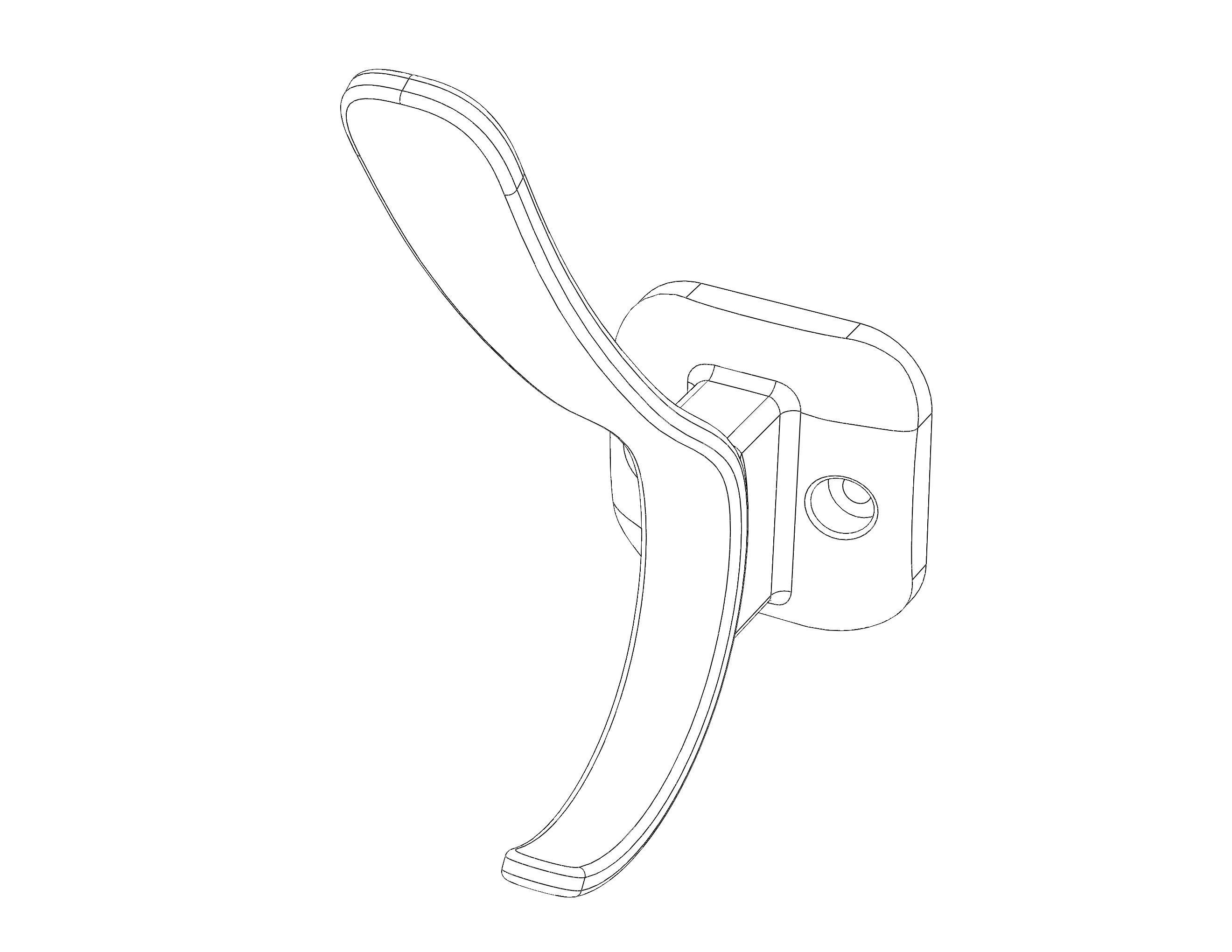 Plastic Towel Holder 3D print model_10