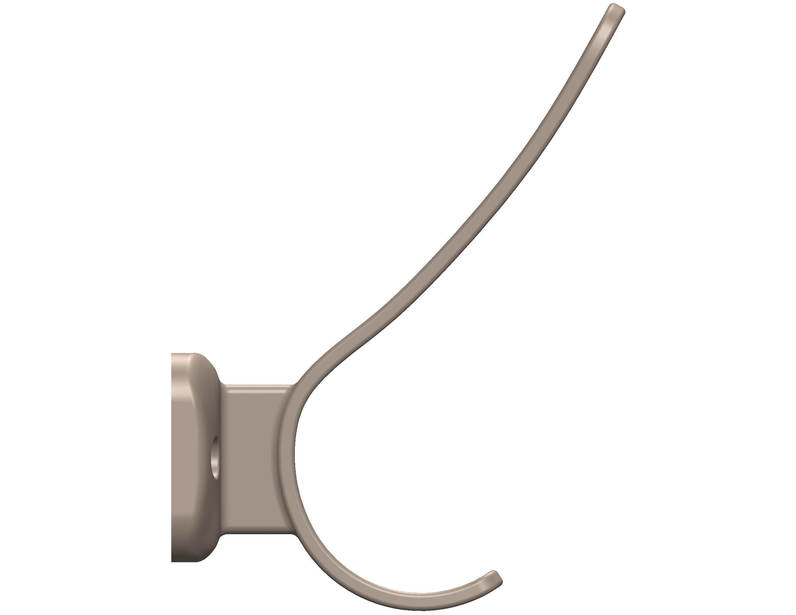 Plastic Towel Holder 3D print model_33